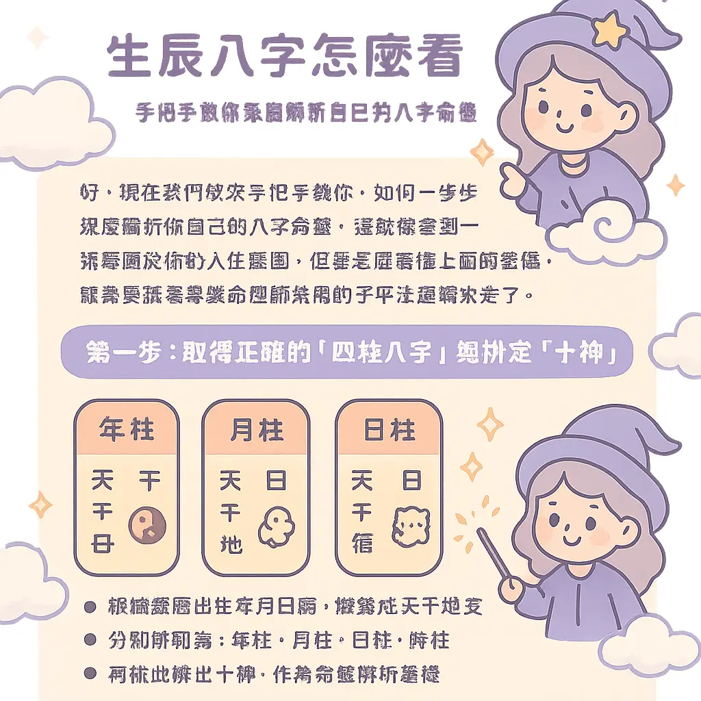 生辰八字怎麼看 - 命盤