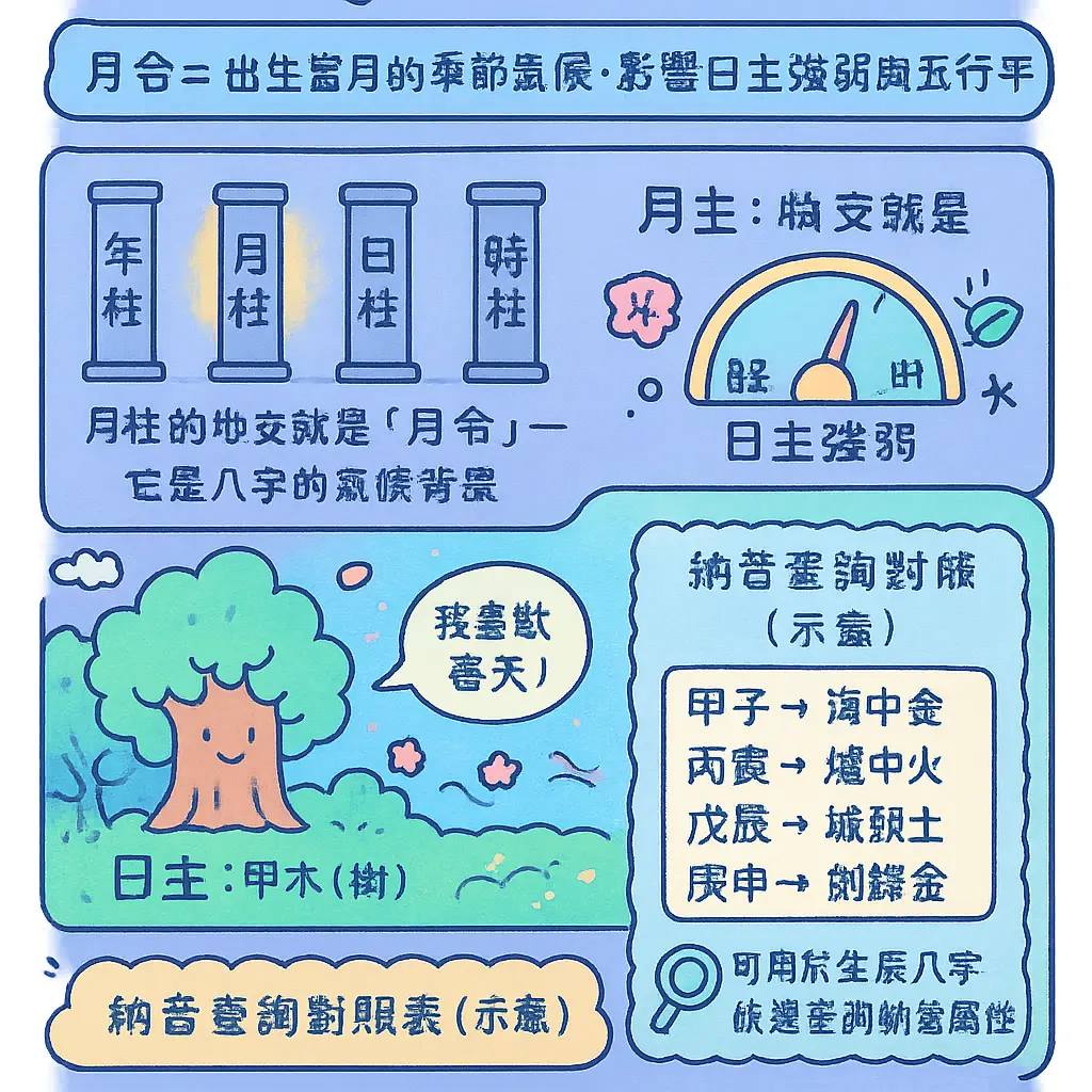 生辰八字查詢對照表 - 納音