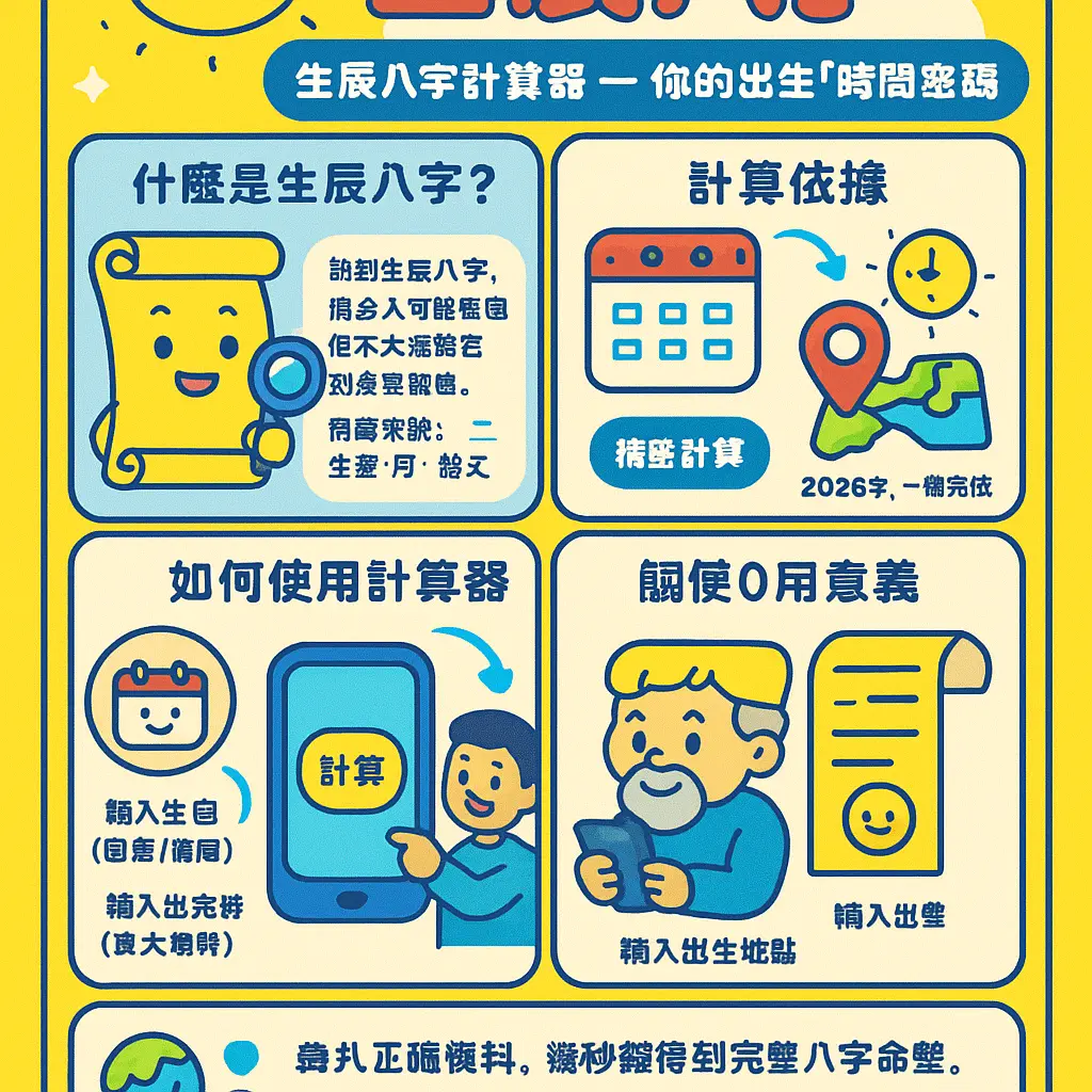 生辰八字计算器 - 生辰八字