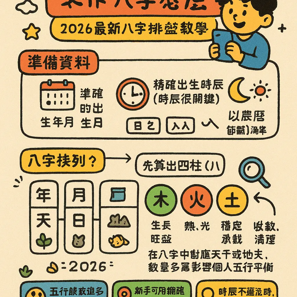 生辰八字怎麼看 - 五行