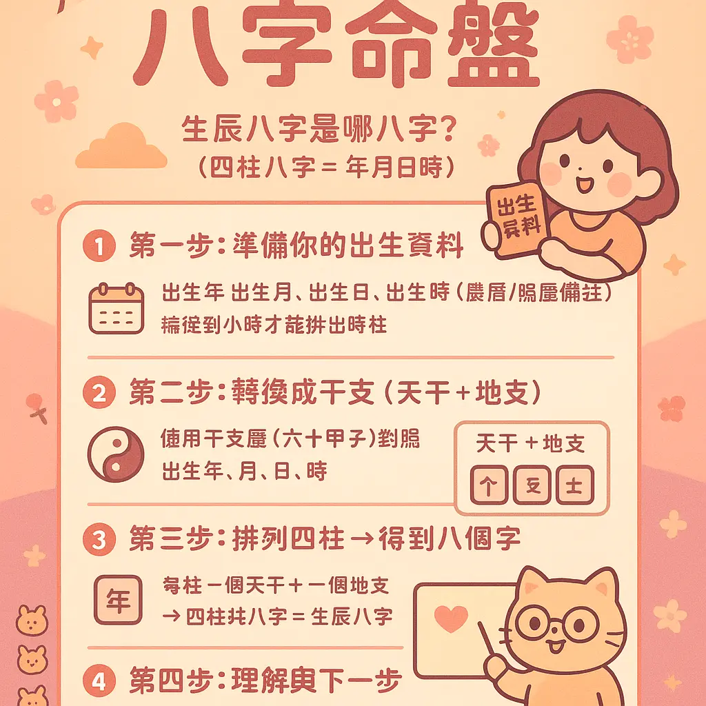 生辰八字是哪八字 - 八字排盤