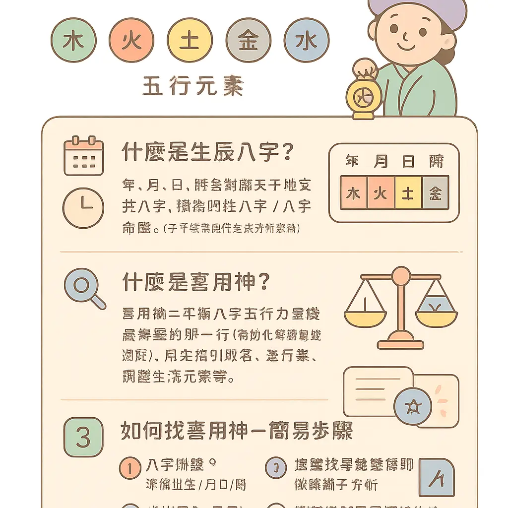 生辰八字怎麼看 - 喜用神