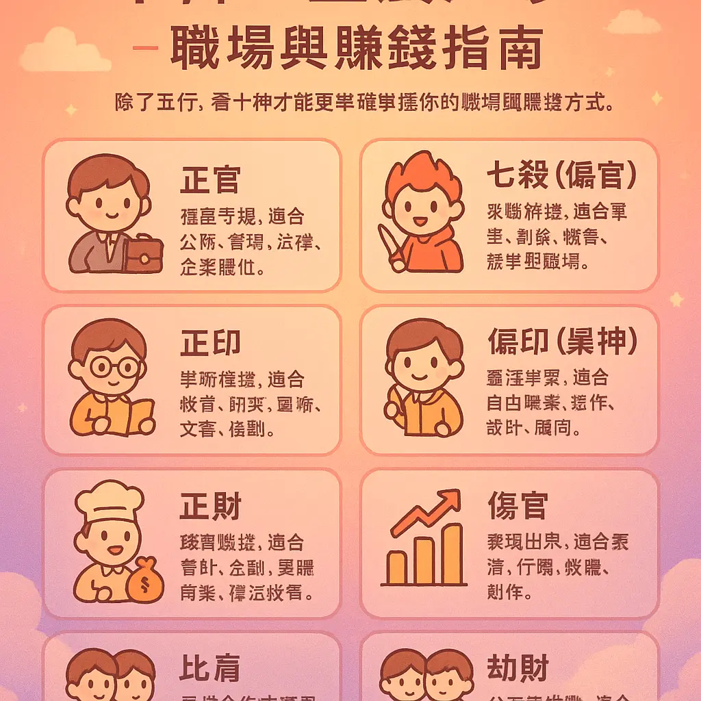 生辰八字查詢 - 十神