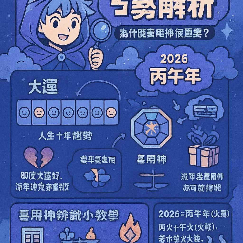 生辰八字查詢 - 喜用神